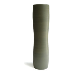 Open shape vase in green lagoon - Home Decor