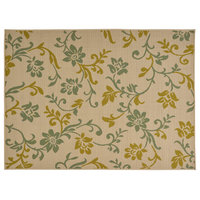 Muriel Outdoor Botanical Area Rug, 5'3"x7"