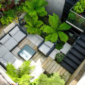 Small urban garden design in Hampstead London