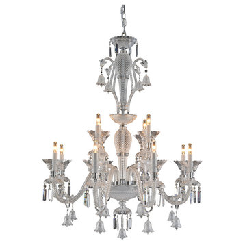 Artistry Lighting New Century Collection Crystal Chandelier, 12 Light