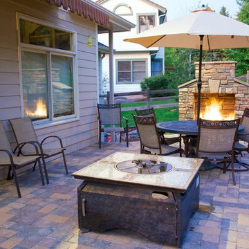 Patio and Fire place