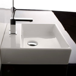 Unlimited 46 Wall Mounted/Vessel Bathroom Sink 18.3" - Bathroom Sinks
