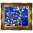 Branches of an Almond Tree in Blossom, Sapphire Blue
