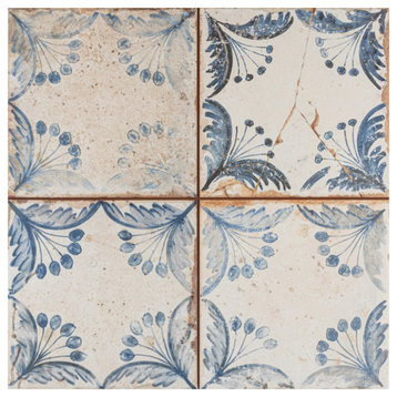 Artisan Oldker 13" x 13" Ceramic Floor and Wall Tile