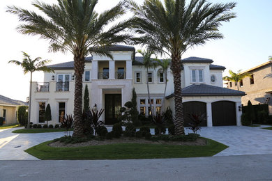 Tuscan exterior home photo in Miami