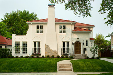 Mediterranean exterior home idea in Minneapolis