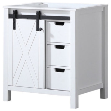 Lexora Home Marsyas 30" Vanity Cabinet in White