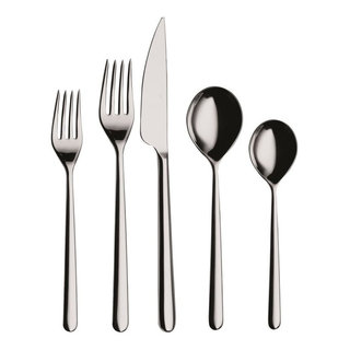 Cutlery Set 20-Piece Linea - Contemporary - Flatware And Silverware Sets -  by VirVentures | Houzz