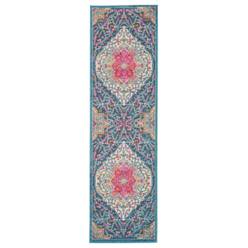 Nourison Passion Psn39 Traditional Rug, Multicolor, 2'2"x10'0" Runner