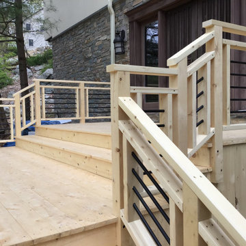 Custom Milled Alaska Yellow Cedar for Deck and Railing