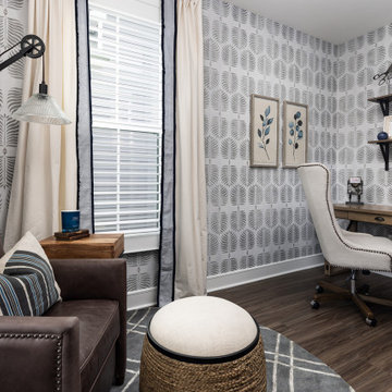 Graphic Wallpaper Petite Home Office