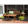 Linon Adirondack Solid Acacia Wood Outdoor Coffee Table in Acorn Brown Stain