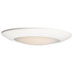 Maxim Lighting - Maxim Lighting 57858WTWT Diverse Direct - 11 Inch 20W 4000K 1 LED Flush Mount - This very compact LED flush mount easily installsDiverse Direct 11 In White White GlassUL: Suitable for damp locations Energy Star Qualified: YES ADA Certified: n/a  *Number of Lights: Lamp: 1-*Wattage:20w PCB Integrated LED bulb(s) *Bulb Included:Yes *Bulb Type:PCB Integrated LED *Finish Type:White