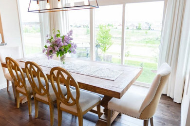 French country dining room photo in Minneapolis