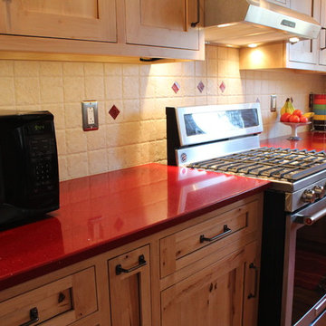 Rustic Knotty Maple Kitchen