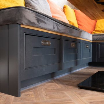Beautiful details on the bespoke seating