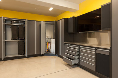 Inspiration for a large transitional attached two-car carport remodel in Sacramento