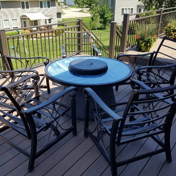 Large Timbertech Deck with Separate Outdoor Living Areas