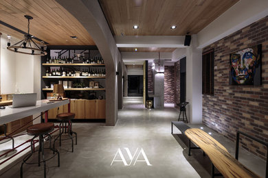 Inspiration for a contemporary entryway remodel in Other