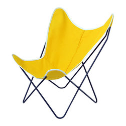 Large Sling Chair - Yellow - Outdoor Lounge Chairs