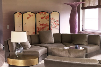 Eclectic living room photo in Amsterdam