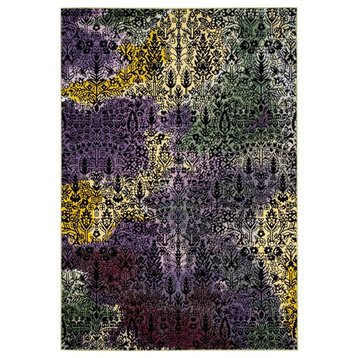 Safavieh Watercolor Collection WTC673 Rug, Light Yellow/Green, 2'3" X 8'