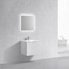 Balli 24" Wall-Mount Modern Bathroom Vanity, High Gloss White