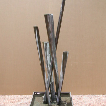 sculpture and copper water features