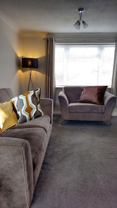Grey Carpet Taupe Sofa Houzz Uk