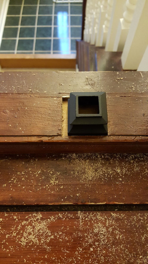 changing wood to iron balusters