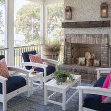 outdoor fireplace