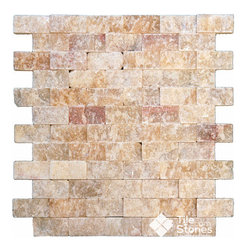 Soleil Onyx Mosaic | 1x2 | Split Face - Mosaic Tile