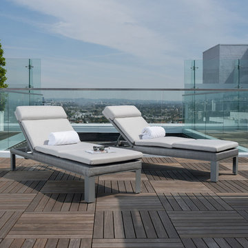 Portofino™ Sling Chaise Lounges - Space Grey