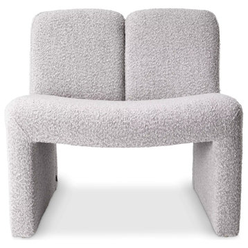 Contemporary Boucle Accent Chair | Eichholtz Macintosh, Gray