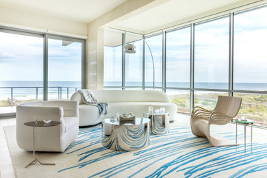 Beach style living room in Jacksonville.