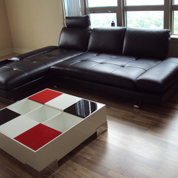 Sasha Sectional & Puzzle Cocktail Table