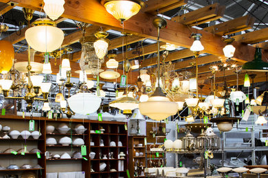 Inspiration for an industrial home design remodel in Seattle