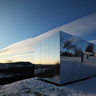 Einstöckiges Modernes Haus mit Flachdach in Düsseldorf