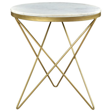 20 Inch Side Table White Contemporary Moe's Home