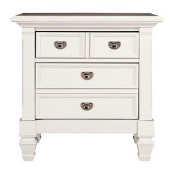 Varsity Kids Nightstand - White - Nightstands And Bedside Tables