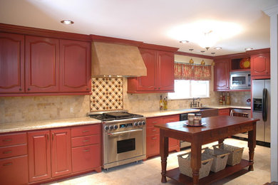 Inspiration for a mediterranean kitchen remodel in Houston
