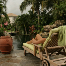 pool and outdoor room