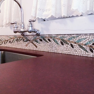 Mediterranean Mosaic Backsplash in Oakland, CA