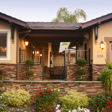 Bay Area full house renovation craftsman / Mediterranean Los Gatos project