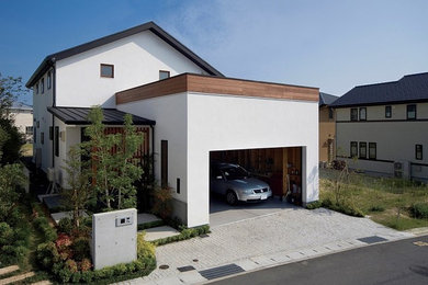 This is an example of a modern exterior in Kobe.