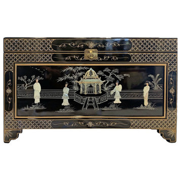 Large Mother of Pearl Oriental Storage Chest