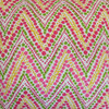 Maesot Zigzag Pillow Pink Green 18"x18"