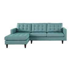 Firm Sectional Sofas Houzz Lexmod Empress Left Facing Upholstered Fabric Sectional Sofa Laguna Sofas