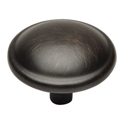 Cosmas - Cosmas 4617ORB Oil Rubbed Bronze Cabinet Round Knob, 1-1/4" Diameter, Set of 5 - Cabinet And Drawer Knobs