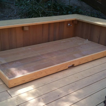 Mill Valley custom clear red cedar deck